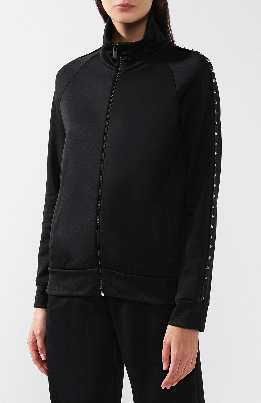 Кардиган на молнии с воротником-стойкой VALENTINO, арт. QB3MF05Q48V, фото 3