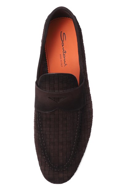 Замшевые пенни-лоферы carlos SANTONI, арт. MCNG13903LA3SAYC, фото 5