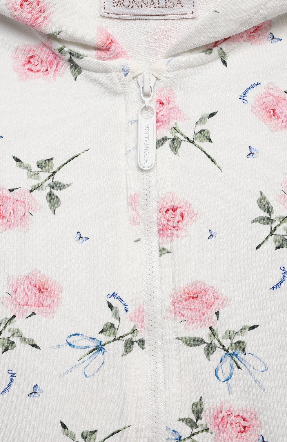 Хлопковая толстовка MONNALISA, арт. 399800, фото 3