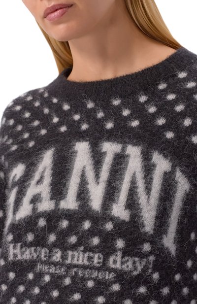 Шерстяной свитер GANNI, арт. A1070123, фото 5