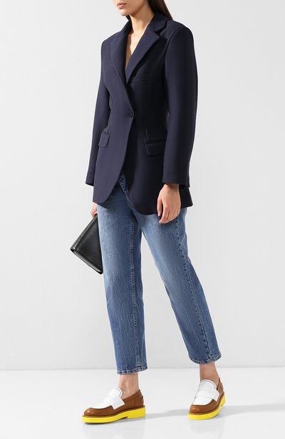 Кожаные пенни-лоферы MARNI желтого цвета по цене 63000 руб., арт. M0MS000702/LV817, фото 2 Кожаные пенни-лоферы MARNI, арт. M0MS000702/LV817, фото 2