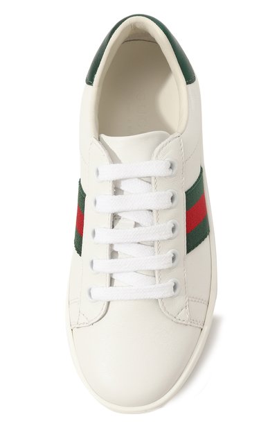 Кожаные кеды ace GUCCI, арт. 433148 CPWE0, фото 4