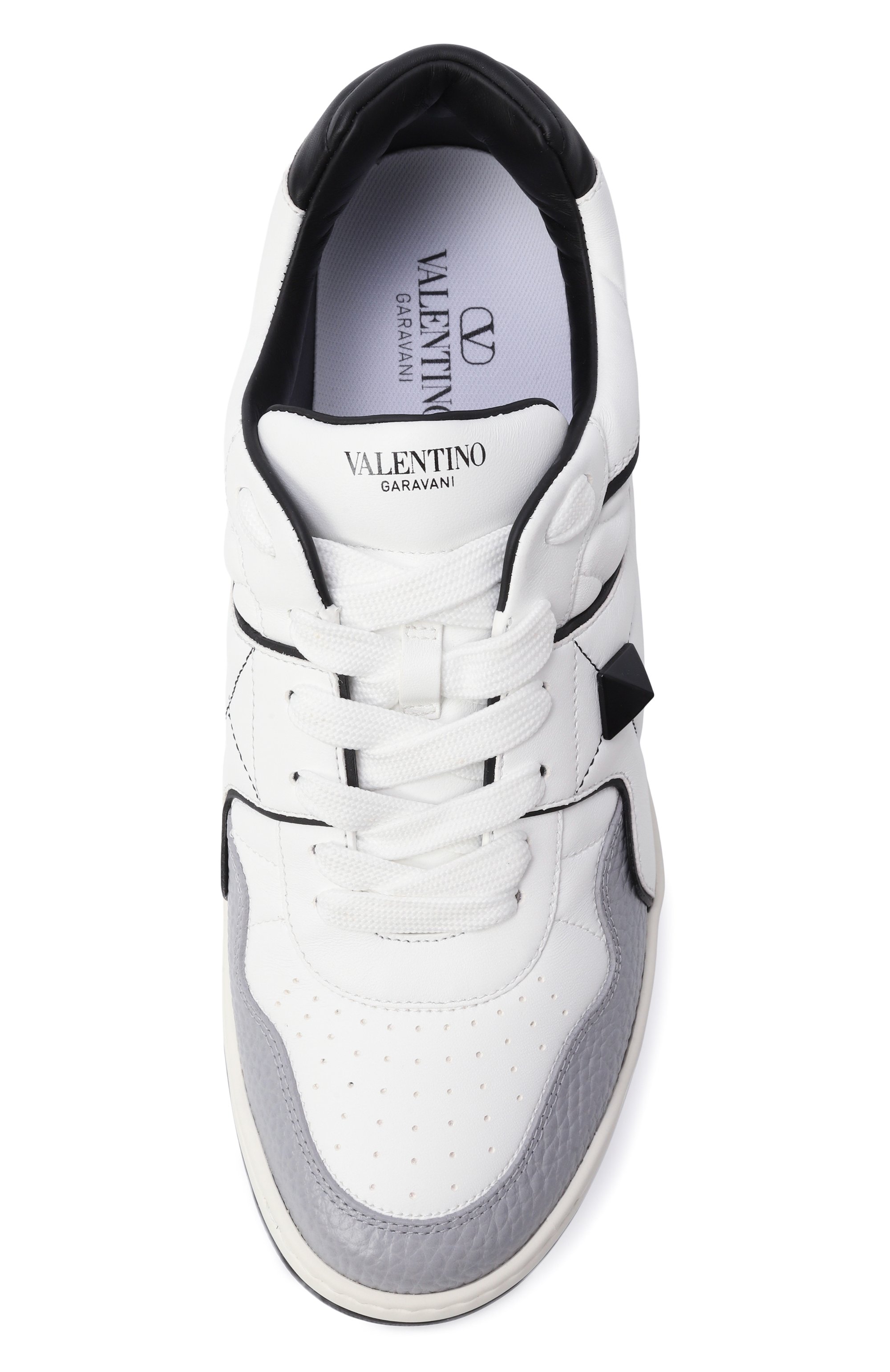 Кожаные кеды one stud VALENTINO, арт. 7Y2S0E71/NWN, фото 6