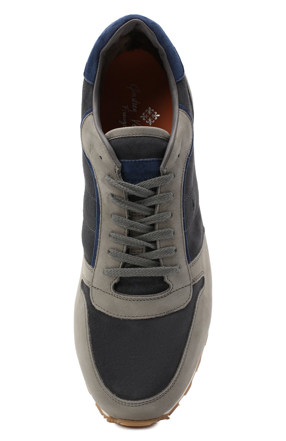 Замшевые кроссовки ANDREA VENTURA FIRENZE, арт. SPRINTER/SHEARLING/NABUK+CACHEMIRE/SPR-AWG, фото 5