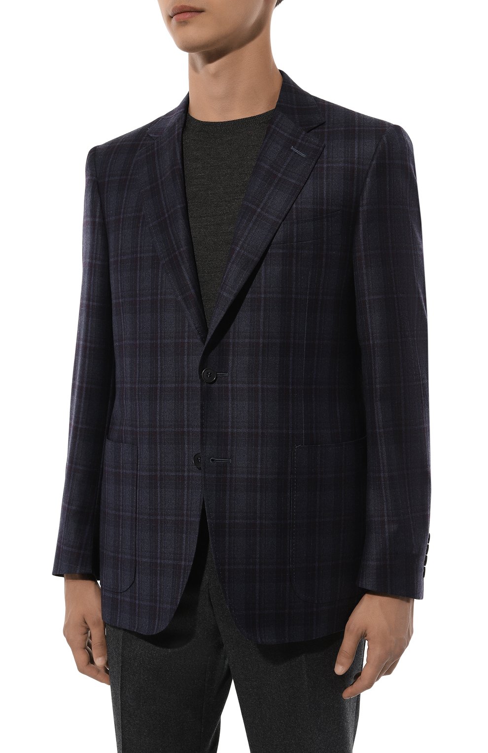 Шерстяной пиджак CANALI, арт. 11288/BF00285, фото 4