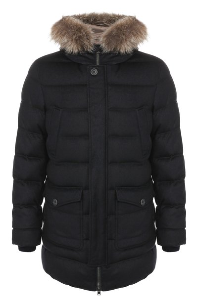 Пуховик из смеси шелка и кашемира HERNO, арт. PI0595U/38087, фото 1