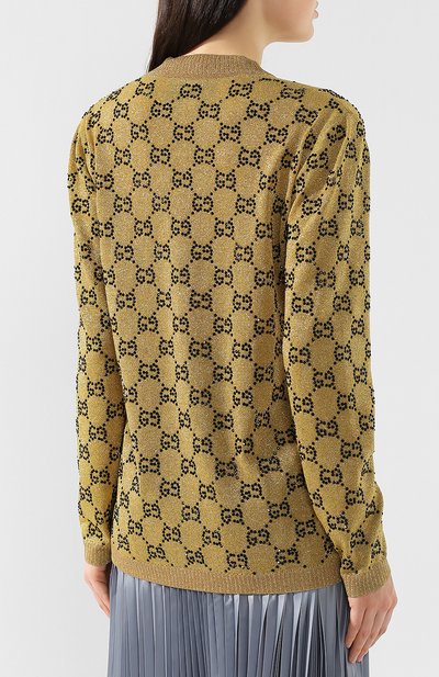 Кардиган с декоративной отделкой GUCCI, арт. 555043/XKAHX, фото 4