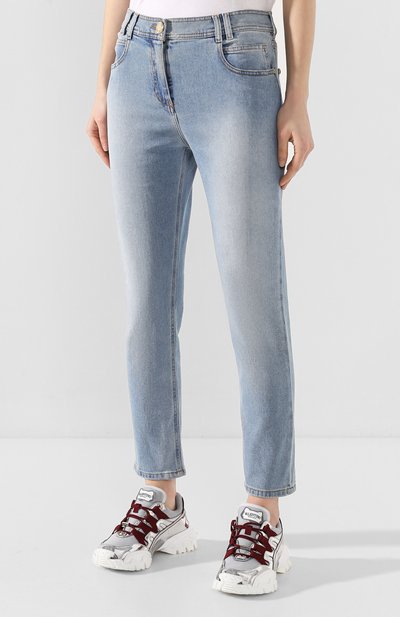 Джинсы BALMAIN голубого цвета по цене 69950 руб., арт. TF15516/D007, фото 3 Джинсы BALMAIN, арт. TF15516/D007, фото 3