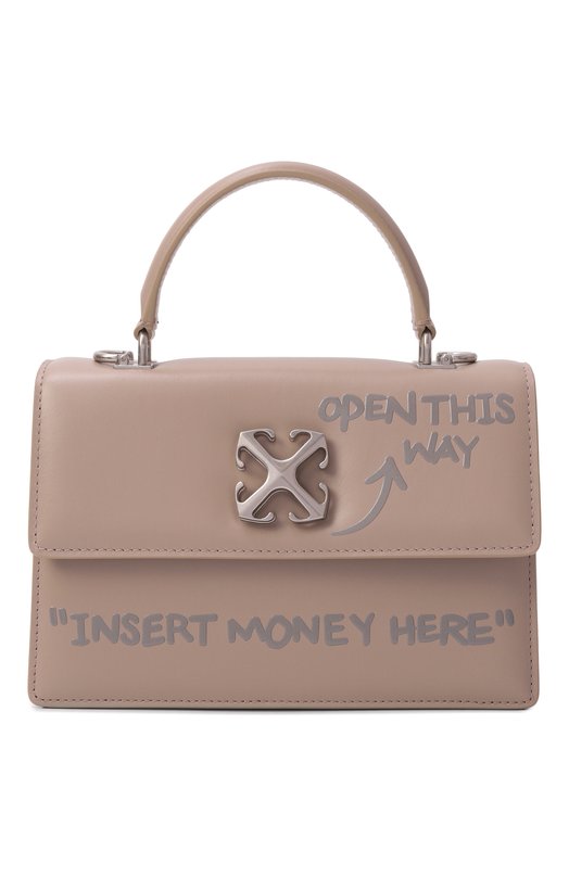 Сумка Jitney 1.4 Off-White 0WNP062S26LEA001 Бежевый 0WNP062S26LEA001