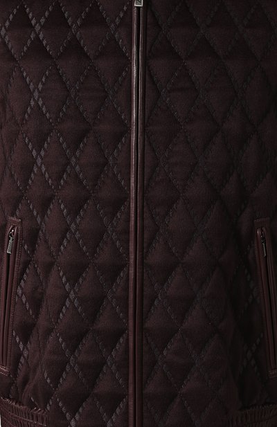 Кашемировый бомбер с воротником из норки ZILLI бордового цвета по цене 1150000 руб., арт. MAQ-EVANS-03001/2005, фото 5 Кашемировый бомбер с воротником из норки ZILLI, арт. MAQ-EVANS-03001/2005, фото 5