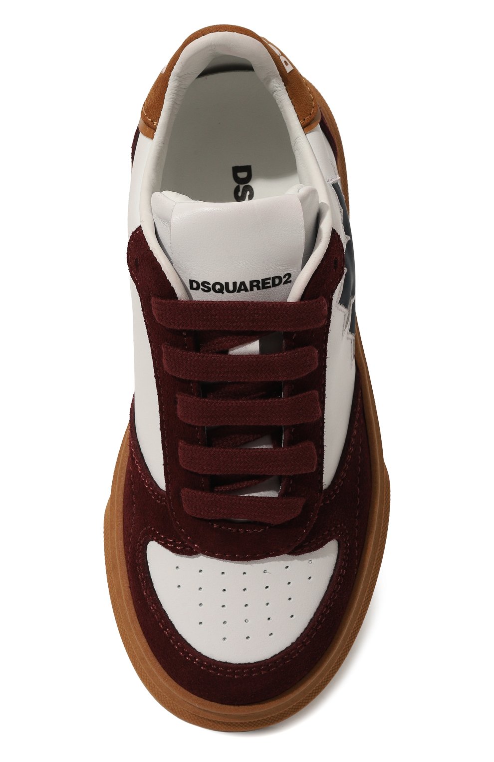 Кожаные кеды DSQUARED2, арт. 79310/29-34, фото 4
