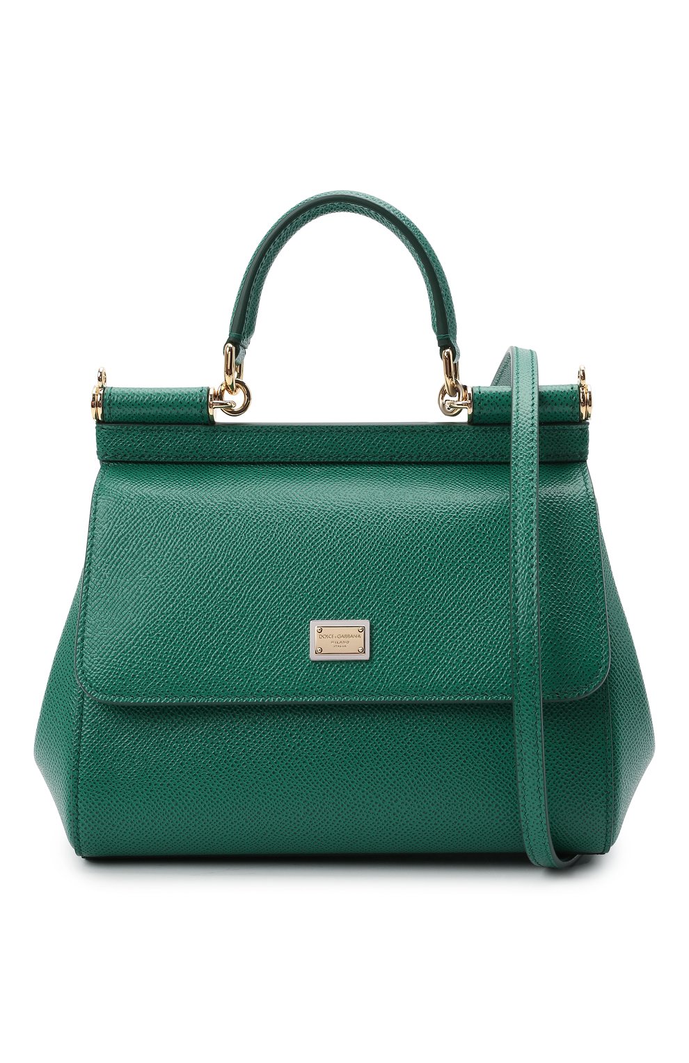 Сумка sicily medium DOLCE & GABBANA зеленого цвета по цене 189000 руб., арт. BB6003/A1001, фото 6 Сумка sicily medium DOLCE & GABBANA, арт. BB6003/A1001, фото 6