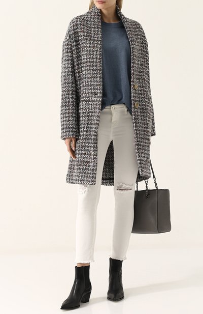 Футболка свободного кроя из смеси хлопка и шелка IRO, арт. 18SWP19AKALVA, фото 2