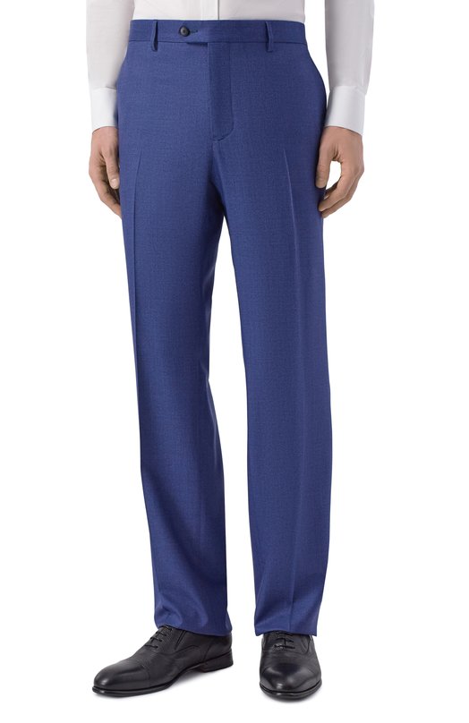 Брюки из шерсти и шелка MVST M26.CSM.T410/953-W00L/SILK Синий  M26.CSM.T410/953-W00L/SILK Фото 3