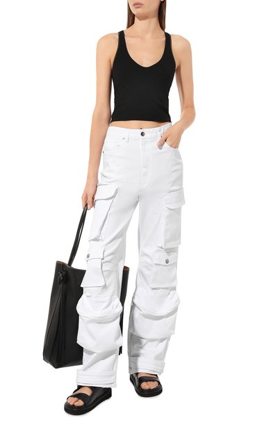 Джинсы ALINE белого цвета по цене 25000 руб., арт. AL111101, фото 2 Джинсы ALINE, арт. AL111101, фото 2