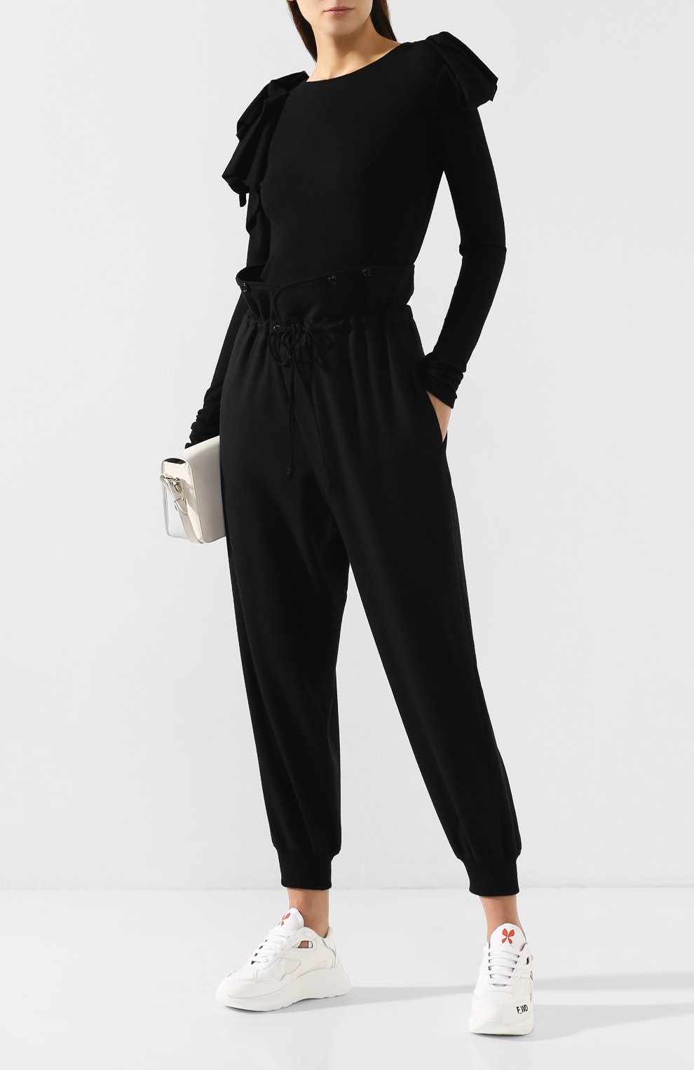 Шерстяные брюки YOHJI YAMAMOTO, арт. YC-P16-107, фото 2