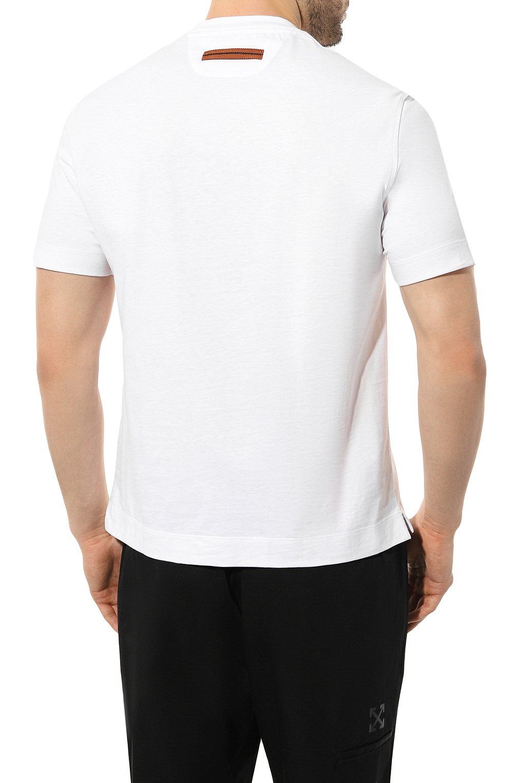 Хлопковая футболка ZEGNA, арт. E7364/A777, фото 4