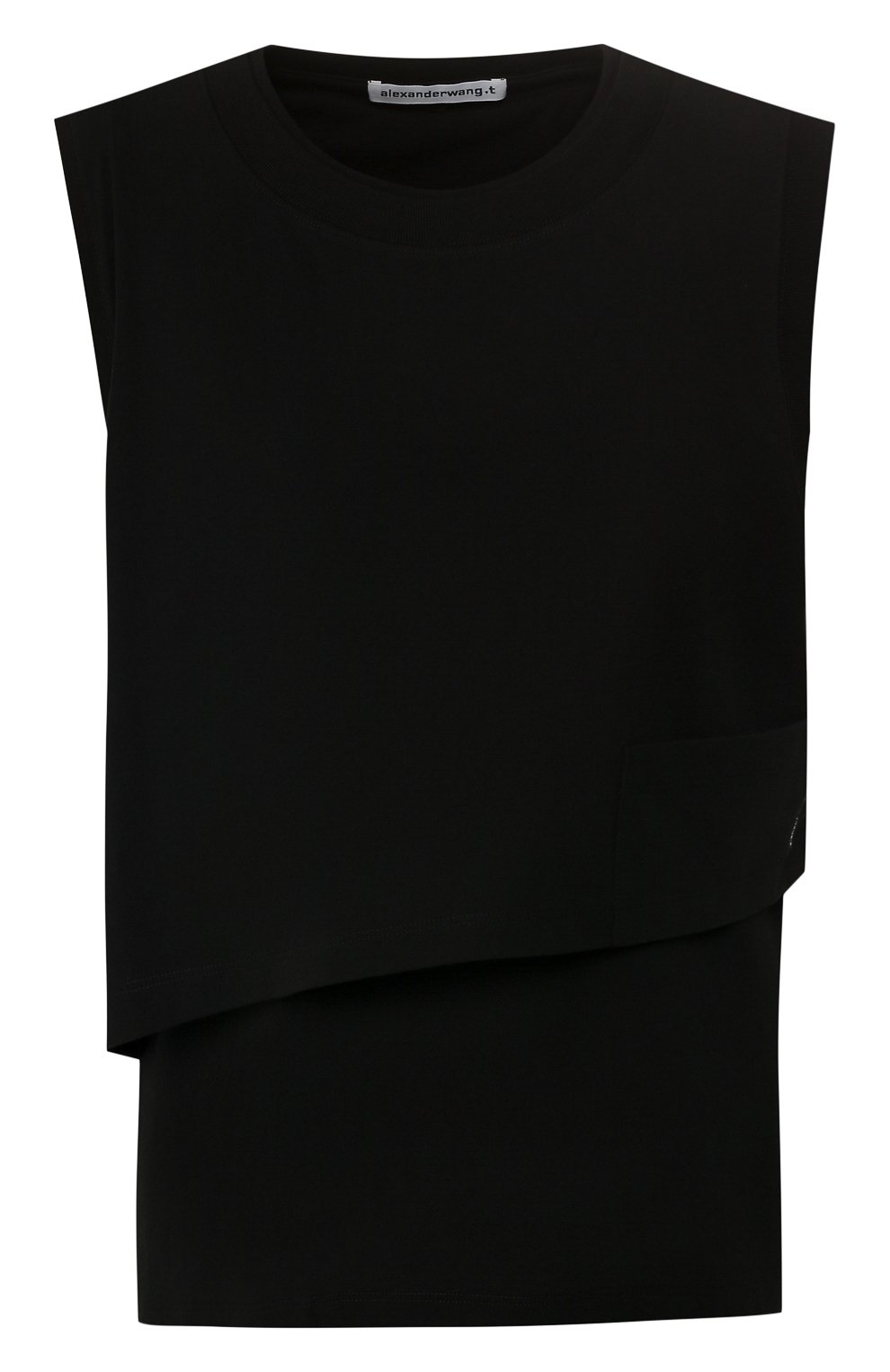 Хлопковый топ ALEXANDERWANG.T черного цвета по цене 21500 руб., арт. 4C191093, фото 1 Хлопковый топ ALEXANDERWANG.T, арт. 4C191093, фото 1