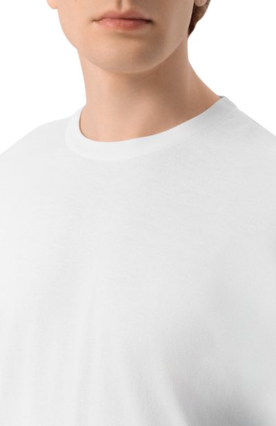 Хлопковый джемпер KITON белого цвета по цене 108000 руб., арт. UMKXX3740C, фото 5 Хлопковый джемпер KITON, арт. UMKXX3740C, фото 5