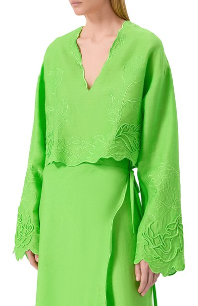 Льняной топ AKHMADULLINA, арт. 1125.2BL604/L517, фото 3