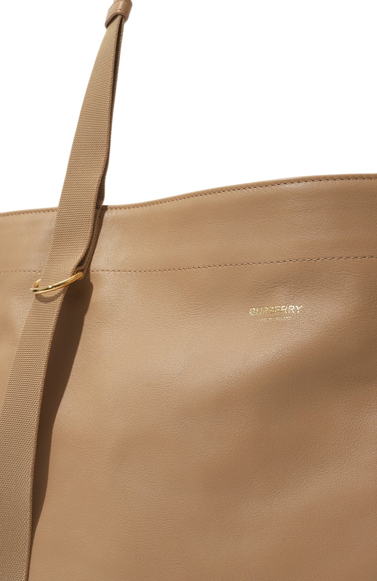Женская сумка-тоут astra large BURBERRY бежевого цвета, арт. 48046526 | Фото 3 (Материал: Натуральная кожа; Ремень/цепочка: На ремешке; Драгоценные камни: Проставлено; Размер: large; Материал сплава: Проставлено)