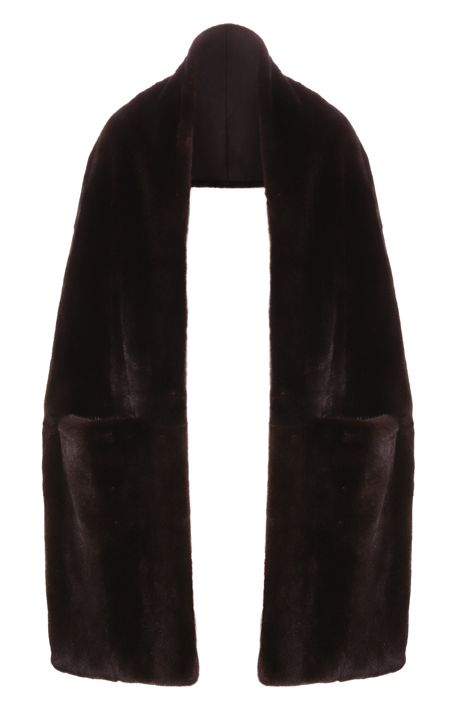 Шарф из но рки MVST, арт. MSC04-MINK-BLACK GLAMA, фото 1