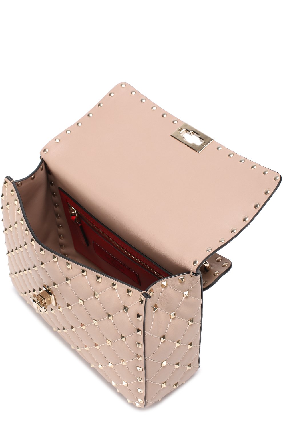 Сумка rockstud spike medium c металлическими шипами VALENTINO, арт. MW2B0122/NAP, фото 4