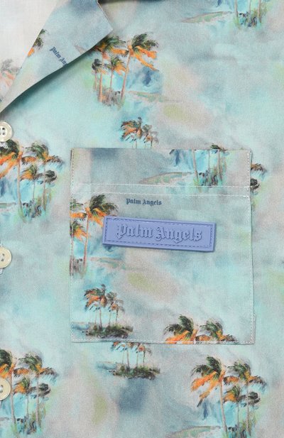 Хлопковая рубашка PALM ANGELS, арт. PBGG002S26FAB001, фото 3