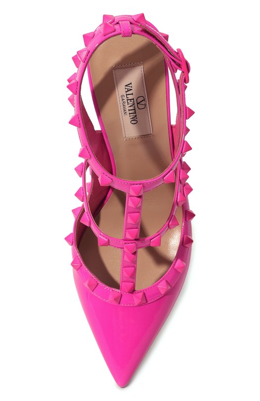 Кожаные туфли Rockstud Valentino 3W2S0393YPX Розовый  3W2S0393YPX Фото 6