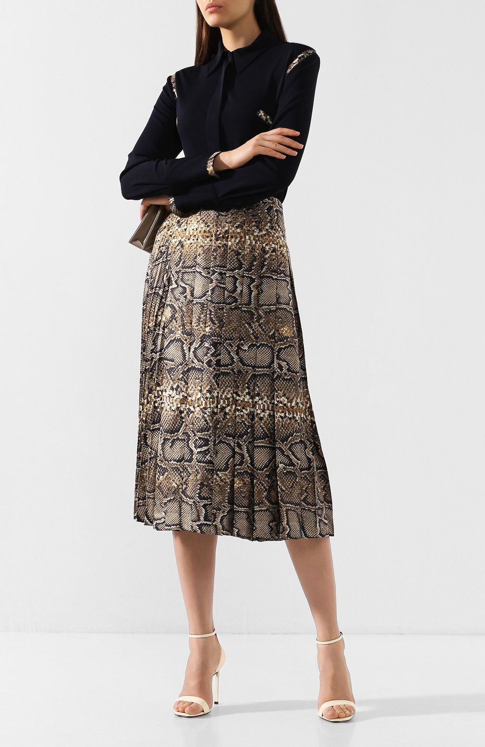 Шелковая юбка VICTORIA BECKHAM, арт. SK MID 31021C, фото 2