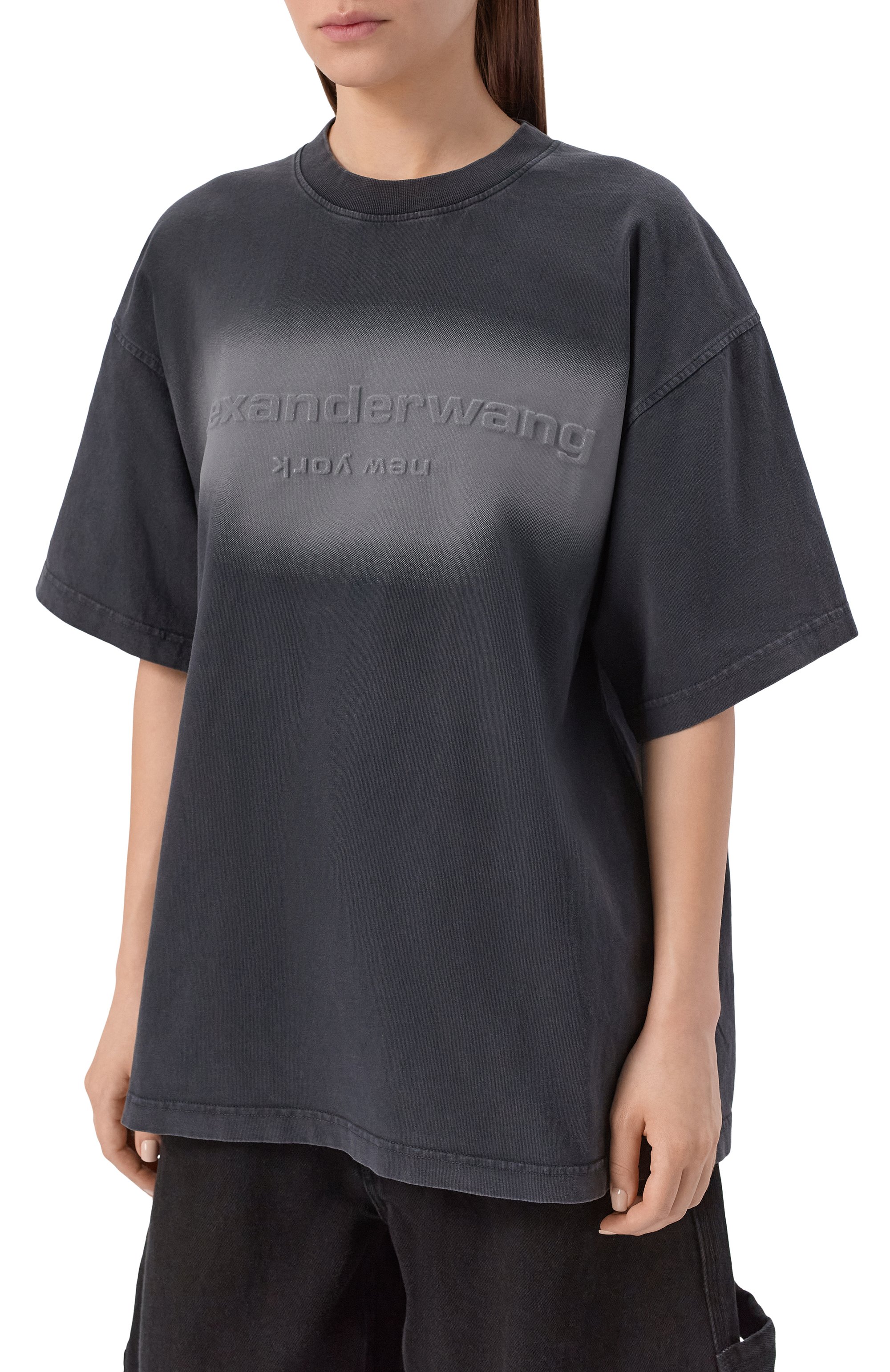 Хлопковая футболка ALEXANDER WANG, арт. UCC1261890, фото 3