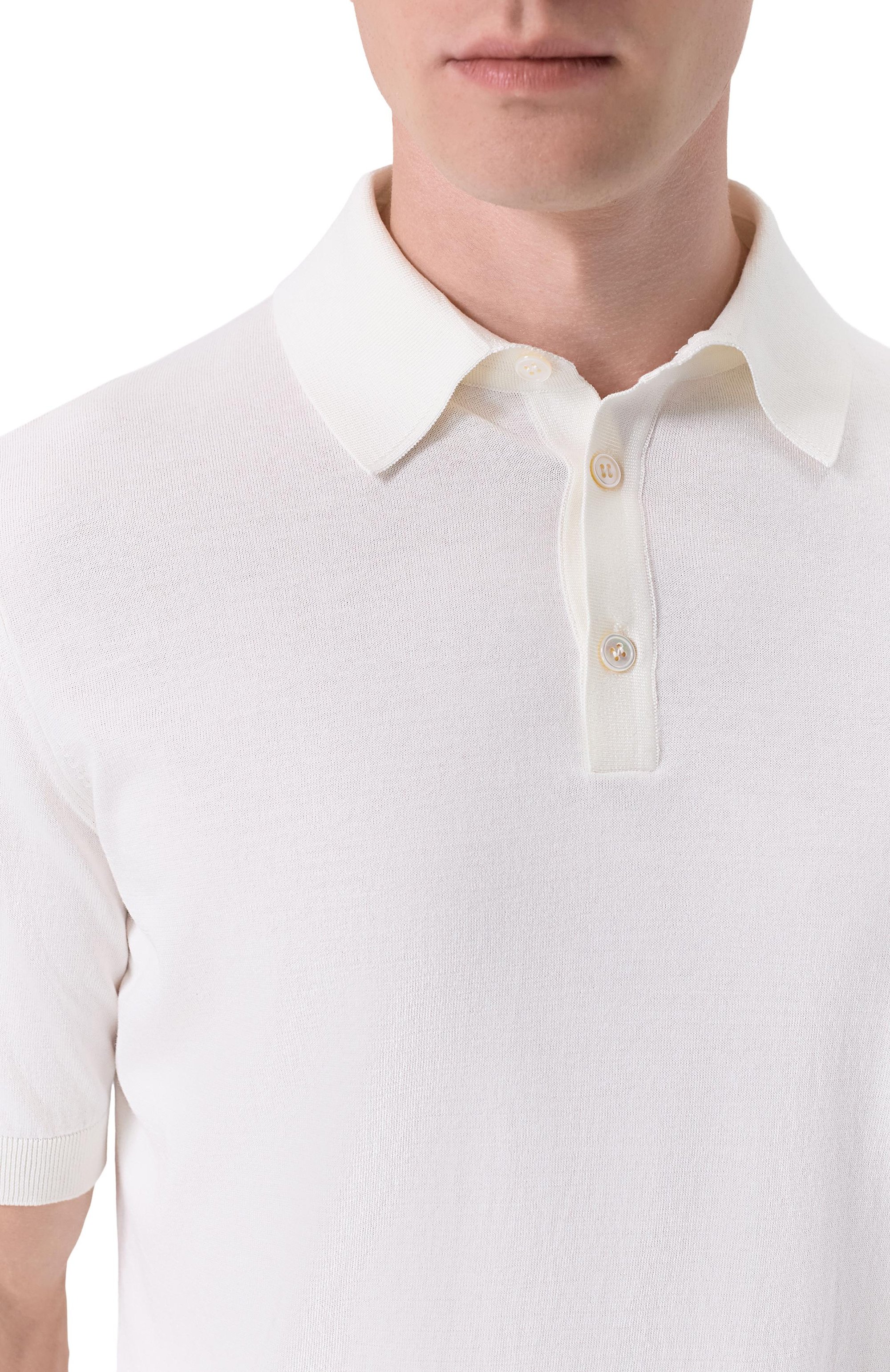 Поло из хлопка и шелка MVST, арт. M26.CSM.K424/50% C0TT0N 50% SILK, фото 5