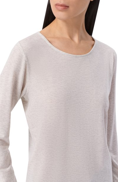 Лонгслив из лиоцелла ZIMMERLI серого цвета по цене 17000 руб., арт. 8010-33005, фото 5 Лонгслив из лиоцелла ZIMMERLI, арт. 8010-33005, фото 5
