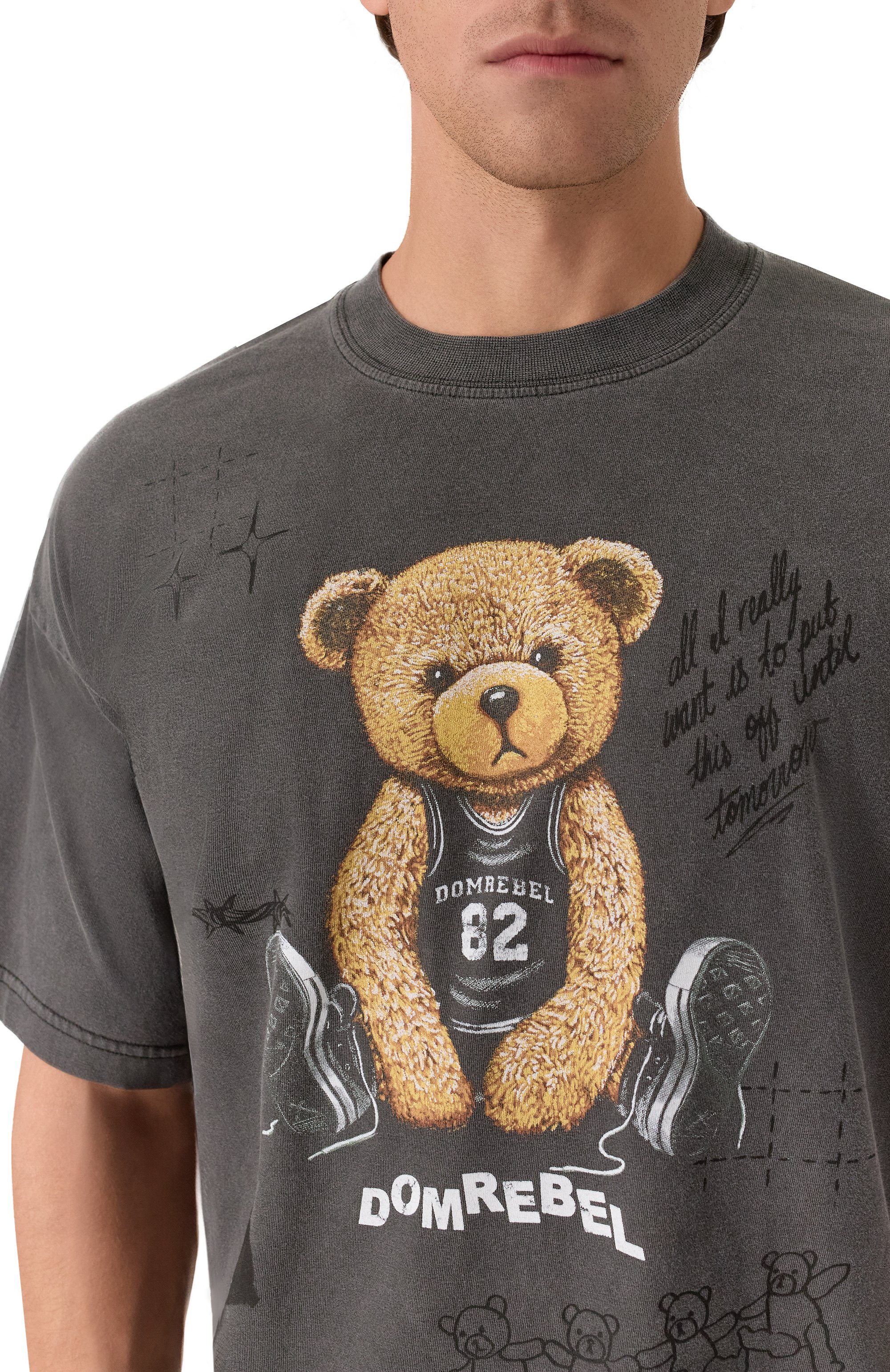Хлопковая футболка DOMREBEL, арт. M PLAY SKETCH, фото 5