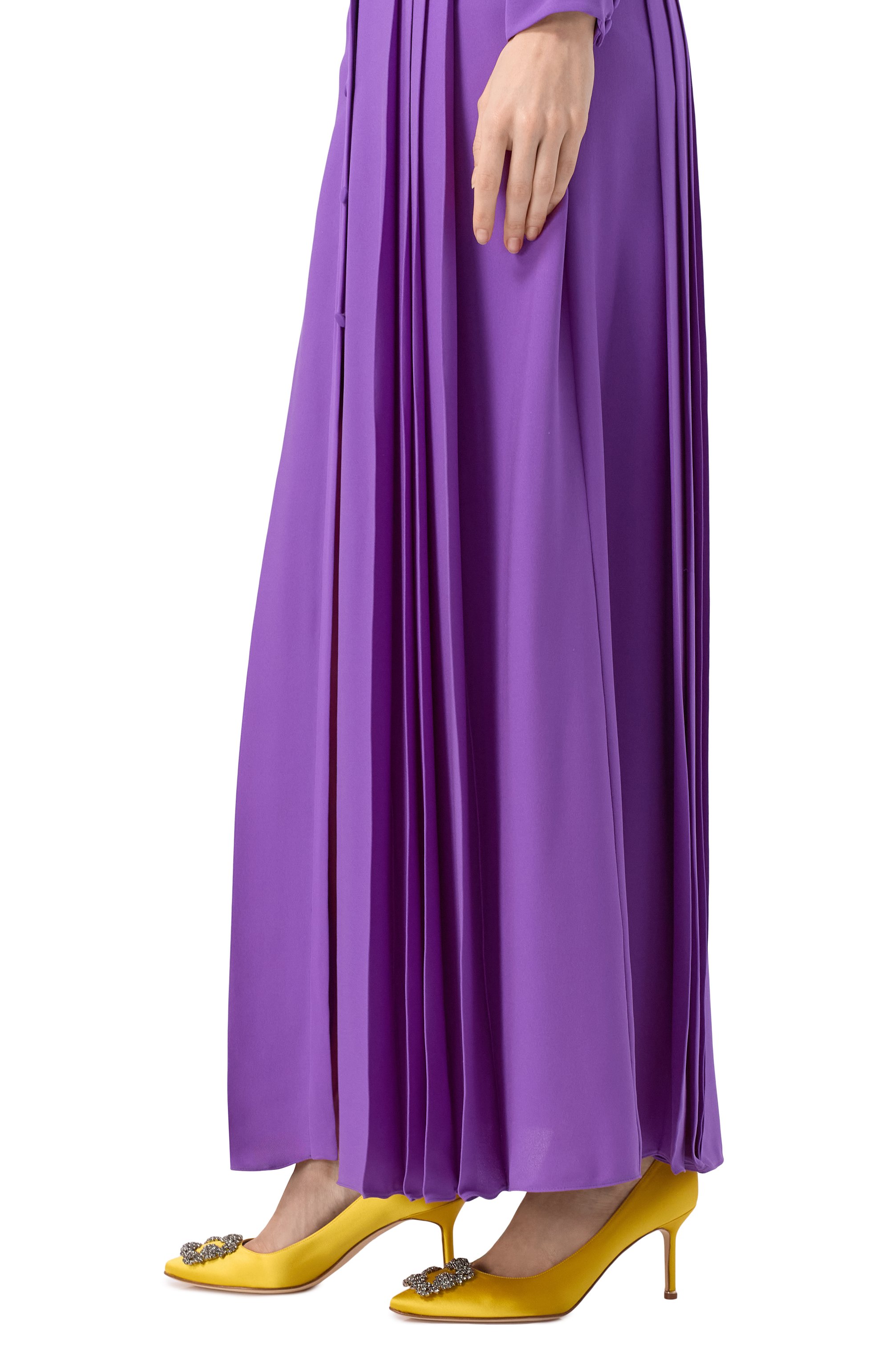 Текстильные туфли hangisi 70 MANOLO BLAHNIK желтого цвета по цене 142500 руб., арт. 9XX-0662/SAT, фото 3 Текстильные туфли hangisi 70 MANOLO BLAHNIK, арт. 9XX-0662/SAT, фото 3