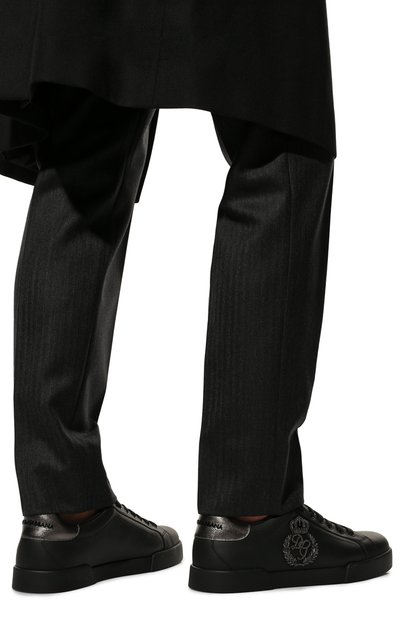 Кожаные кеды portofino DOLCE & GABBANA, арт. CS1761/AH164, фото 3