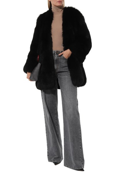 Шуба из меха арктической лисы GIULIA GURMAN черного цвета по цене 801000 руб., арт. J34085T8B, фото 2 Шуба из меха арктической лисы GIULIA GURMAN, арт. J34085T8B, фото 2