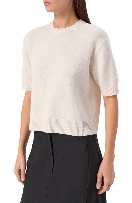 Кашемировый пуловер Theory 00818707 Кремовый  00818707 Фото 3