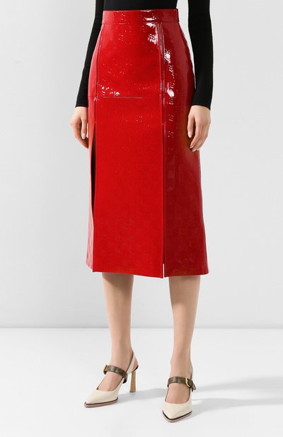 Кожаная юбка FENDI, арт. FPD894 A9F7, фото 3