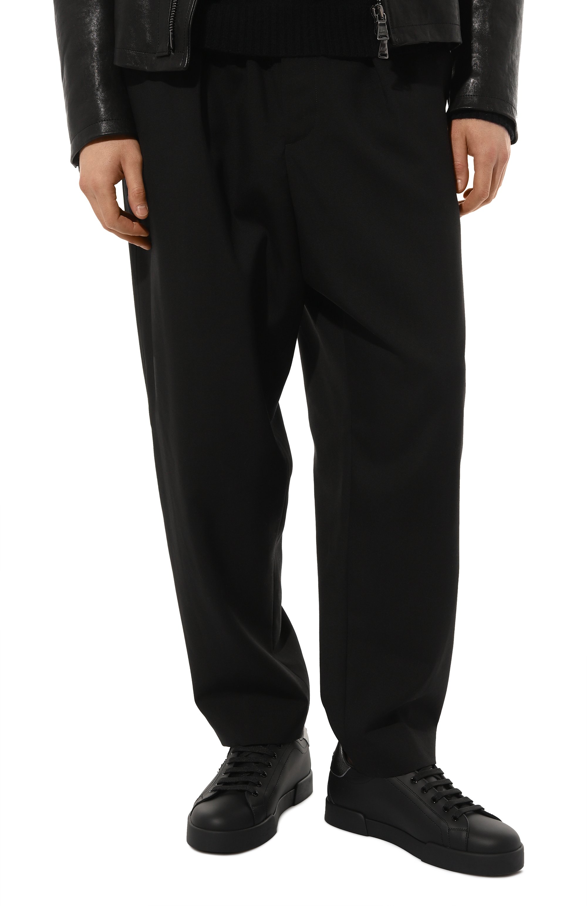 Кожаные кеды portofino DOLCE & GABBANA, арт. CS1761/AH164, фото 3