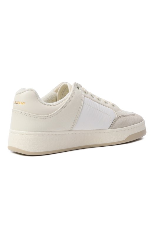 Кожаные кеды SL61 Saint Laurent 807886/AAD8B Кремовый  807886/AAD8B Фото 5