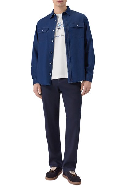 Хлопковая футболка PAUL&SHARK, арт. 26411039_001, фото 2