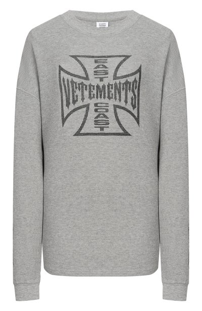Женская хлопковый лонгслив VETEMENTS, арт. MH27LS264G