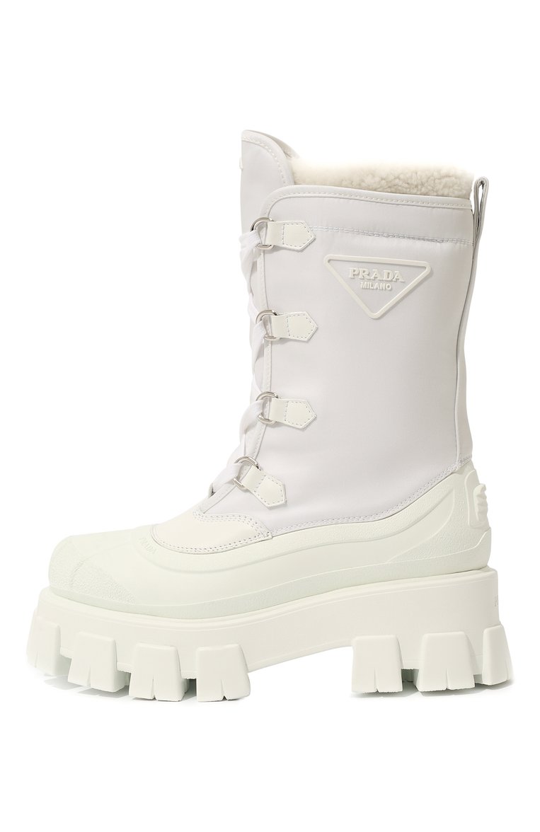 Комбинированные ботинки PRADA, арт. 1U501M-3LEO-F0009-ZF55, фото 2