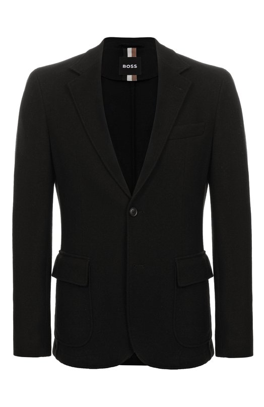 Шерстяной пиджак BOSS 50551576 Чёрный 50551576