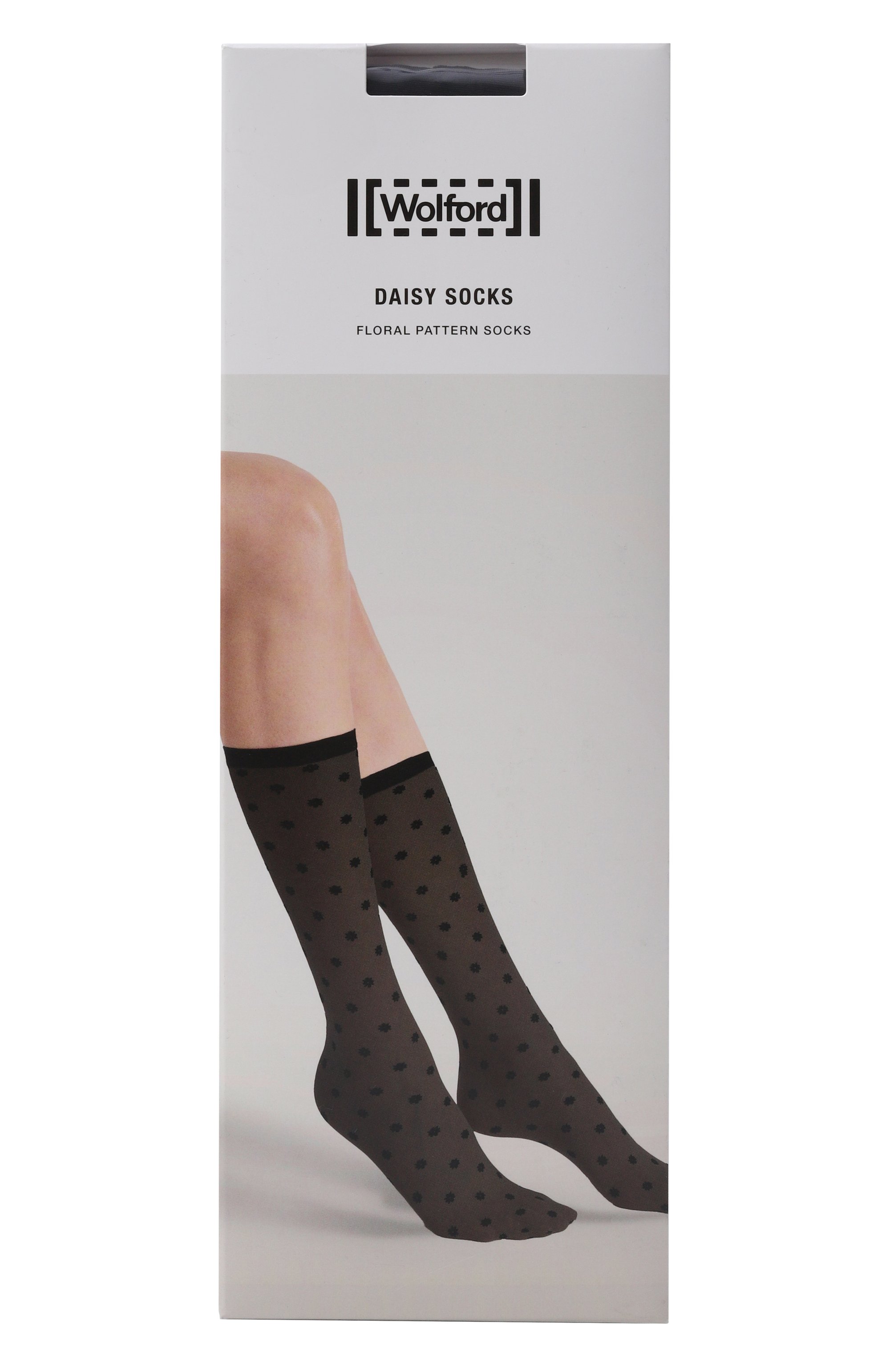 Носки WOLFORD черного цвета по цене 4100 руб., арт. 48113, фото 1 Носки WOLFORD, арт. 48113, фото 1