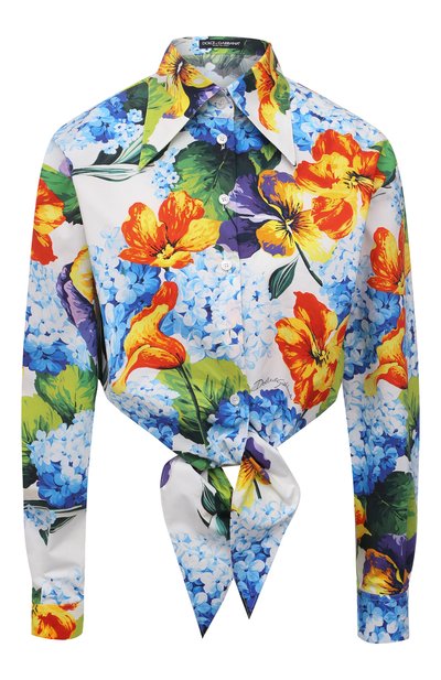 Хлопковая блузка DOLCE & GABBANA, арт. F5P61T/HS5MA, фото 1