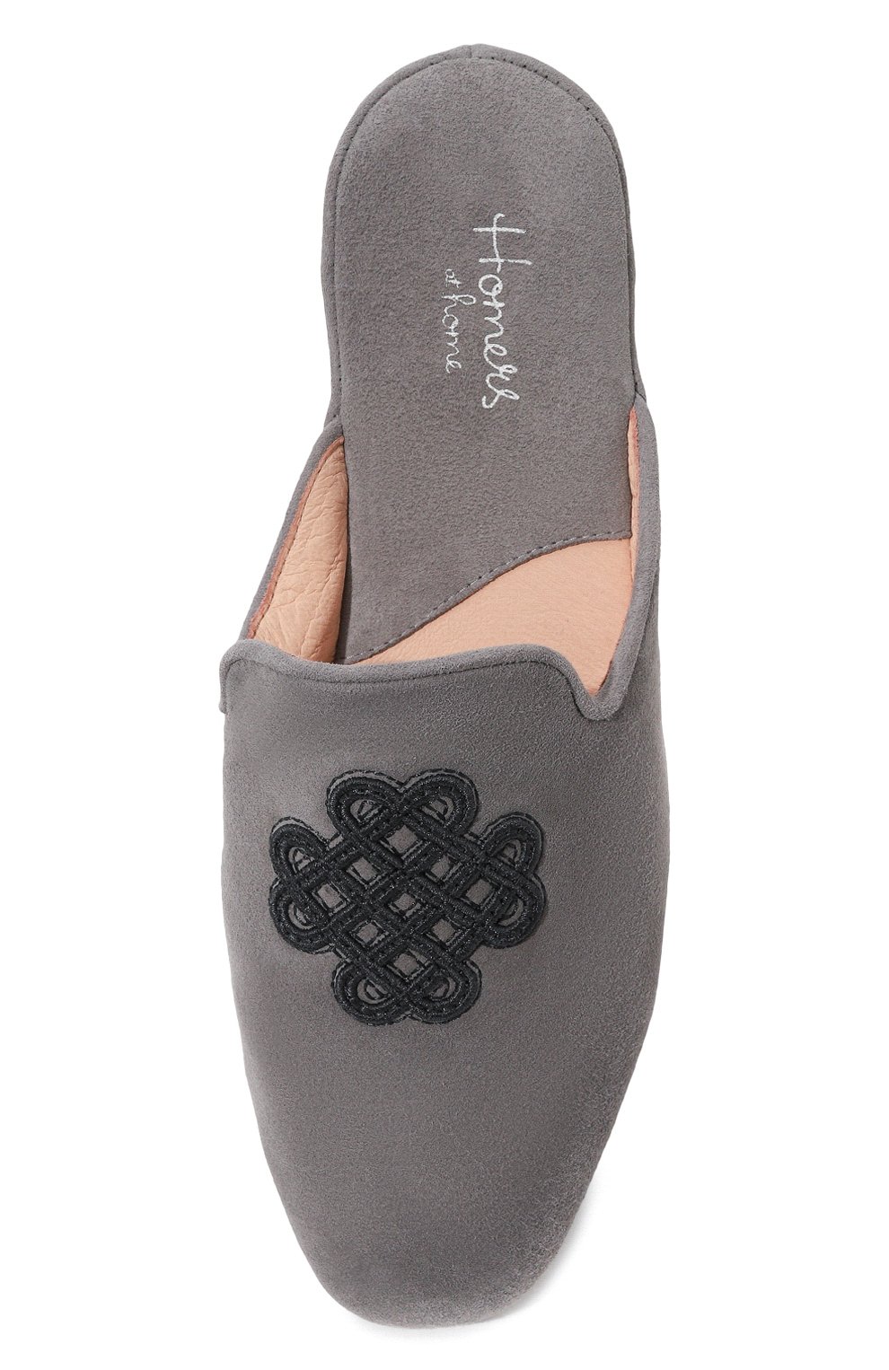 Замшевые домашние туфли HOMERS AT HOME серого цвета по цене 20650 руб., арт. 21270/ANTE, фото 6 Замшевые домашние туфли HOMERS AT HOME, арт. 21270/ANTE, фото 6