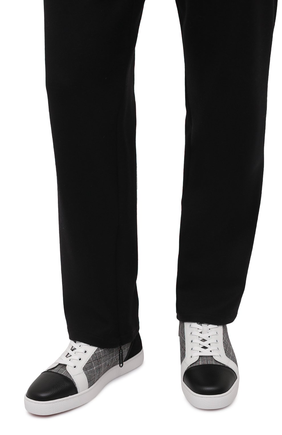 Комбинированные кеды louis junior orlato CHRISTIAN LOUBOUTIN, арт. 1220382/L0UIS JUNI0R 0RLAT0 FLAT, фото 3