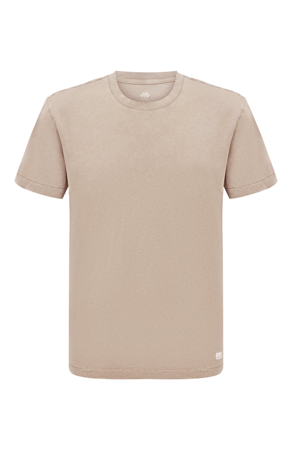 Хлопковая футболка FRADI темно-бежевого цвета по цене 13350 руб., арт. T75_F/CN6823, фото 1 Хлопковая футболка FRADI, арт. T75_F/CN6823, фото 1